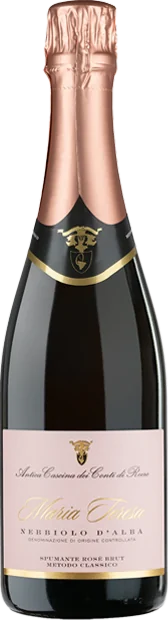 Antica Cascina Dei Conti Di Roero, Brut Rose' Metodo Classico Maria Teresa: fotografia dal fronte