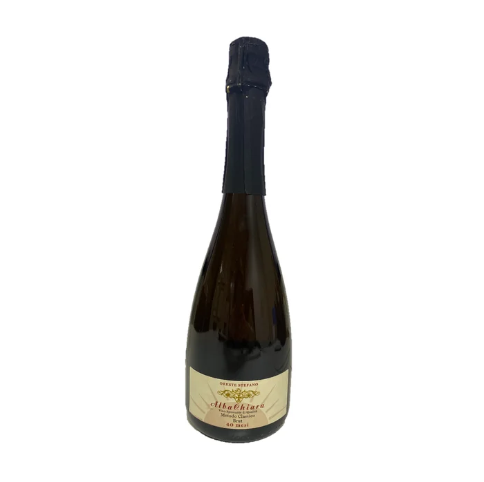 Oreste Stefano, Metodo Classico Brut Alba Chiara: fotografia dal fronte
